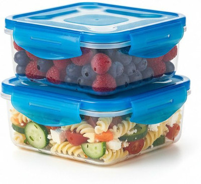 KSGT Polypropylene Utility Container  - 800 ml(Pack of 2, Transparent)