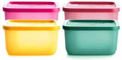 TUPPERWARE Plastic Utility Container  - 650 ml(Pack of 4, Transparent)