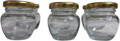 FADDAL SAFFRON Glass Utility Container  - 50 ml(Pack of 6, Clear)