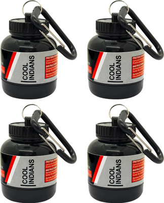COOLINDIANS Plastic Utility Container  - 30 ml(Pack of 4, Black)