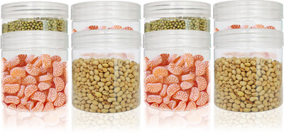 Pure Source India Plastic Utility Container  - 650 ml(Pack of 6, Clear)