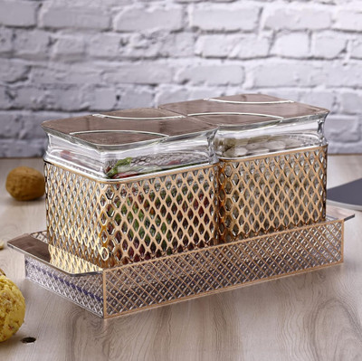 Dherik Tradworld Plastic Utility Container  - 500 ml(Gold)