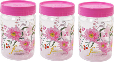 KUBER INDUSTRIES Plastic Tea Coffee & Sugar Container  - 500 ml(Pack of 3, Blue)