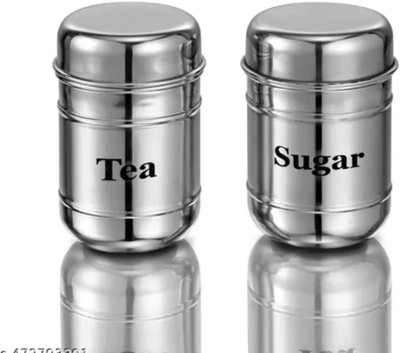 ARULIX ENTERPRISES Stainless Steel Tea Coffee & Sugar Container  - 500 ml(Silver)