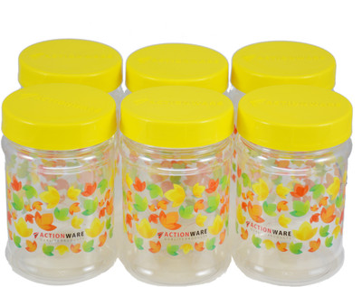 ACTIONWARE Plastic Grocery Container  - 500 ml(Pack of 6, Multicolor)