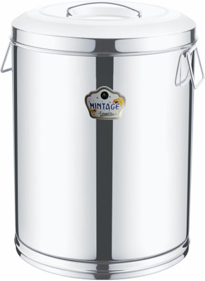 Mintage Steel Utility Container  - 7000 ml(Silver)
