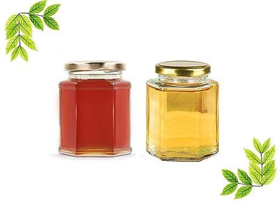 KEITSI Glass Grocery Container  - 250 ml(Pack of 2, Clear)