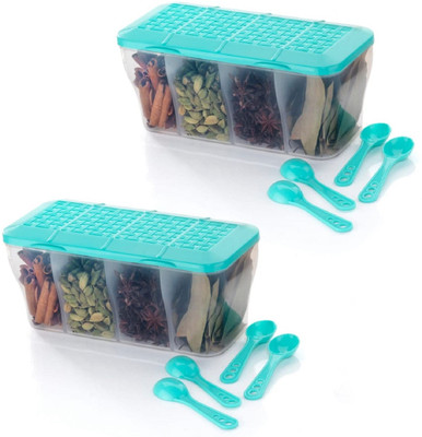 FINWARE Plastic Utility Container  - 1050 ml(Pack of 2, Light Green)