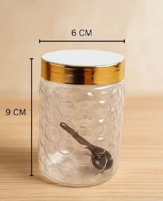 MEGHA Plastic Tea Coffee & Sugar Container  - 200 ml(Pack of 6, Gold)