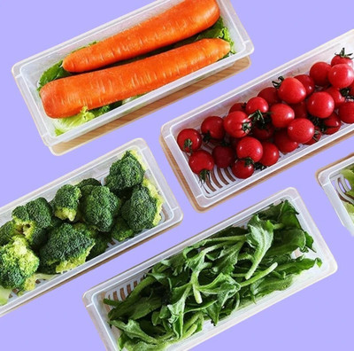 forsel Plastic Fridge Container  - 1500 ml(Pack of 5, White)