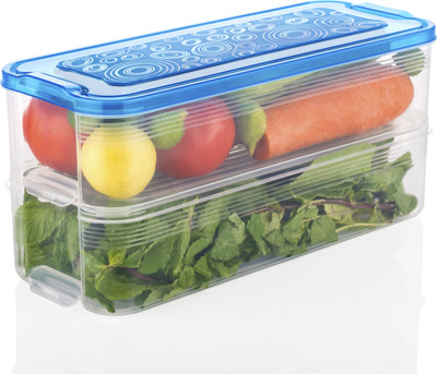 Sentricus Plastic Grocery Container  - 2000 ml(Pack of 2, Blue)
