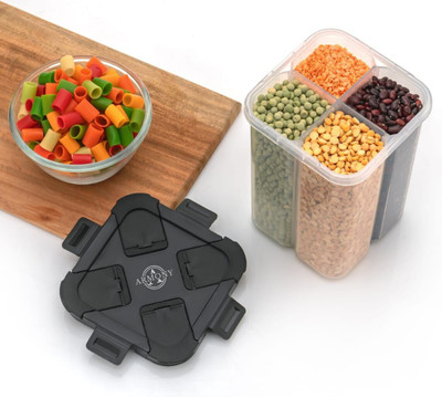 Armony Plastic Grocery Container  - 2500 ml(Black)