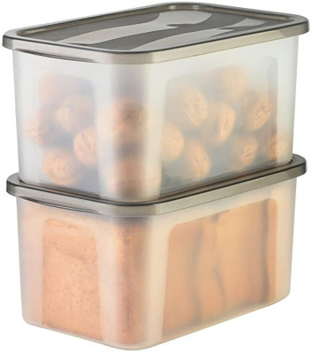 DCI Plastic Fridge Container  - 2000 ml(Pack of 2, Multicolor)