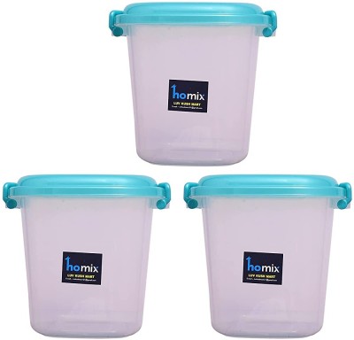 Homix Plastic Utility Container  - 15 L(Pack of 3, Green)