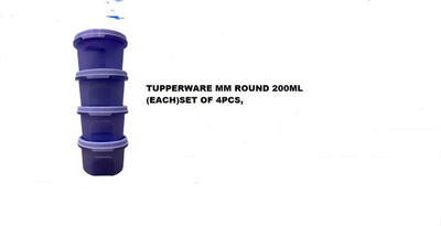 TUPPERWARE Polypropylene Utility Container  - 200 ml(Pack of 4, Purple)