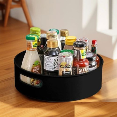 Charmpeak Plastic Grocery Container  - 1 kg(Black)