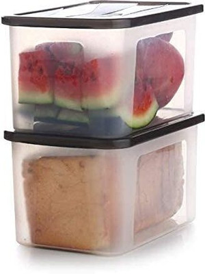 ADMONITION Plastic Bread Container  - 2000 ml(Pack of 2, Multicolor)