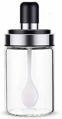 Nilkanth varni Glass Cookie Jar  - 250 ml(Clear)