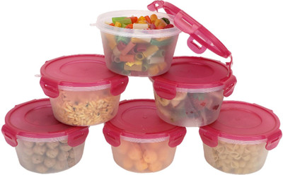 Cutting EDGE Polypropylene Grocery Container  - 750 ml(Pack of 6, Red)