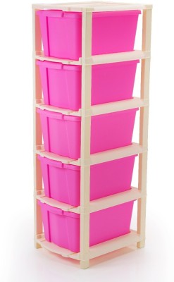 ELIGHTWAY MART Plastic Utility Container  - 50(Pink)