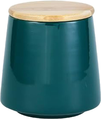 KUBER INDUSTRIES Ceramic Utility Container  - 500 ml(Green)