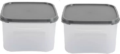 PRAGATI SALES Plastic Grocery Container  - 2700 ml(Pack of 2, Clear)