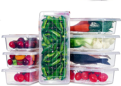 Ecodex Plastic Fridge Container  - 1500 ml(Pack of 6, Clear)