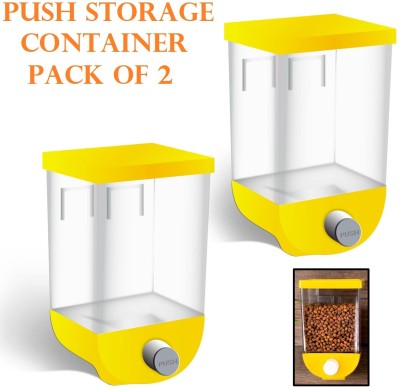 ZURU BUNCH Plastic Grocery Container  - 1100 ml(Pack of 2, Yellow)