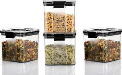 RDKITCHENWERE Plastic Grocery Container  - 700 ml(Pack of 8, Clear)