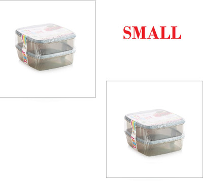 rushabh collections Plastic Utility Container  - 100 ml(Pack of 4, Multicolor)