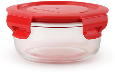 Clayvista Glass, Plastic Grocery Container  - 400 ml(Red)