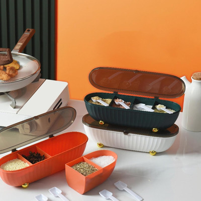 NitsEnterprises Plastic Grocery Container  - 10 ml(Orange, Black)