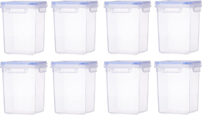 N H Enterprise Plastic Utility Container  - 750 ml(Pack of 8, Multicolor)