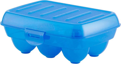 KUBER INDUSTRIES Plastic Egg Container  - 270 ml(Blue)