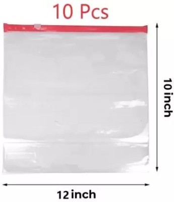 Hariom Sales Plastic Fridge Container  - 1500(Pack of 10, White)