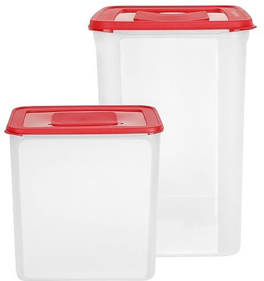 Cutting EDGE Plastic Utility Container  - 10 L, 16 L(Pack of 2, Red, White)