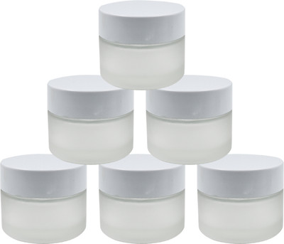 Newgen Glass Utility Container  - 50 g(Pack of 6, White)