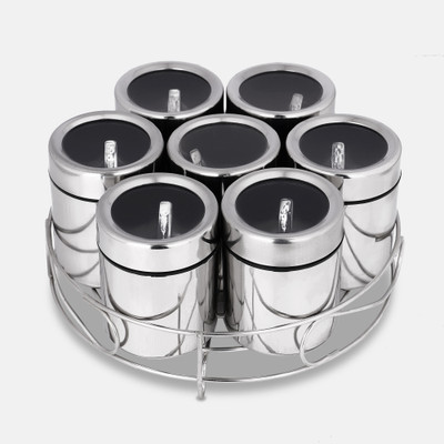 VISAXMI Steel Grocery Container  - 200 ml(Silver)