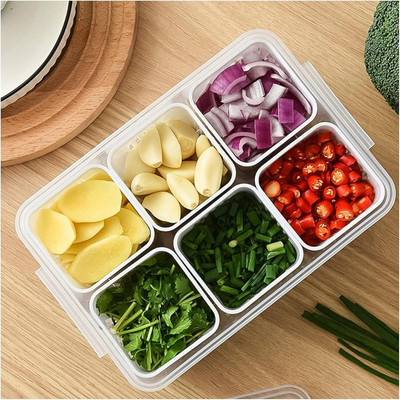 HurryShoppy Plastic Fridge Container  - 2200 ml(White)