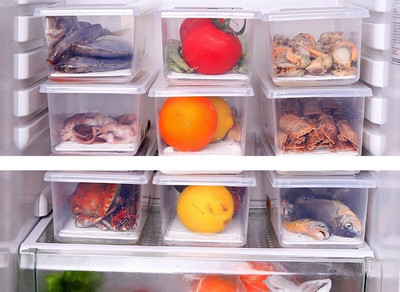 VQPLAST Plastic Fridge Container  - 1500 ml(Pack of 6, Clear)
