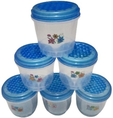 Mk candybox Plastic Grocery Container  - 500 ml(Pack of 6, Multicolor)