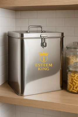 ESTEEM KING Stainless Steel Utility Container  - 8 kg(Silver)