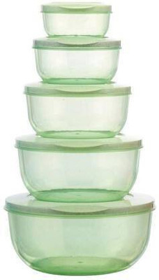 INTERGLOBE Plastic Grocery Container  - 1500 ml(Pack of 5, Multicolor)