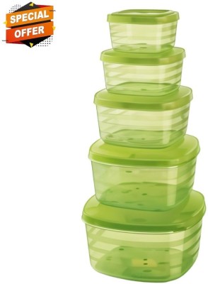 AKA Plastic Fridge Container  - 250 ml, 500 ml, 700 ml, 900 ml, 1500 ml(Green, Clear)