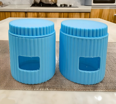Inpro Glass, Plastic Utility Container  - 500 ml(Pack of 2, Blue)