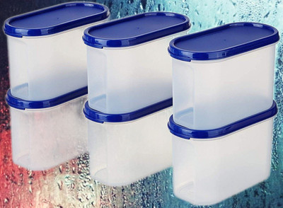 Freqcty Plastic Utility Container  - 1500 ml(Pack of 6, Blue)