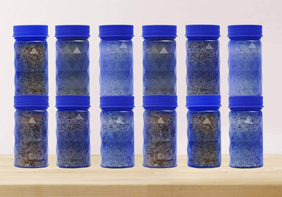 Cutting EDGE Plastic Grocery Container  - 225 ml(Pack of 12, Blue)