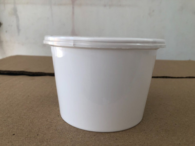 chromexpress Plastic Grocery Container  - 500 ml(Pack of 50, White)