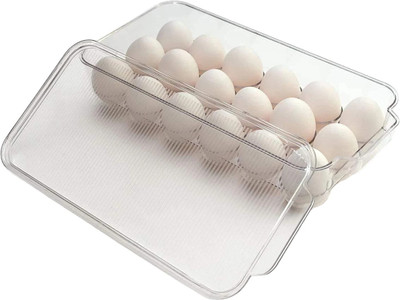 Amazing Mall Plastic Egg Container  - 1.5 dozen(Multicolor)
