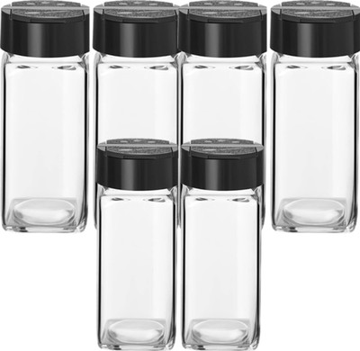 DIGDOP Glass Utility Container  - 120 ml(Pack of 6, White)